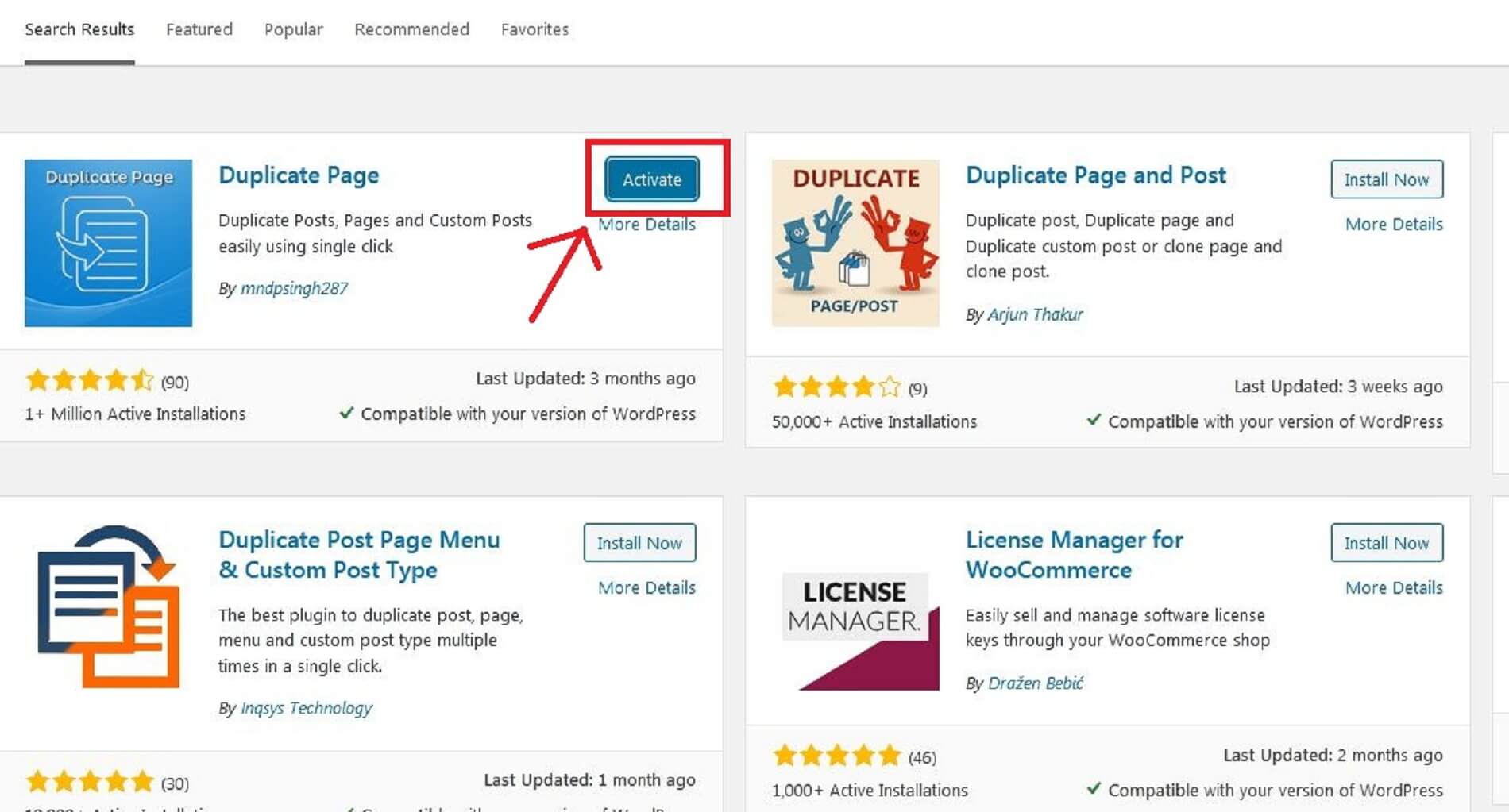 how to duplicate a wordpress page
